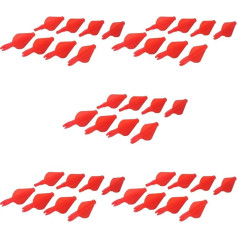 QIIIMSLSS 20 Stück/50 Stück bunte Nock-Einsätze, Schwanzeinsatz für Schnelljagd