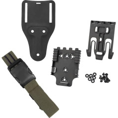 Tactical Quick Locking System Kit, Belt Loop QLS 22 19 Adapter Base Quick Release Buckle Drop Leg Belt Gun Holster Paddle Adapter