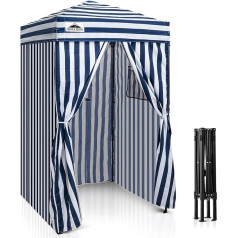 EAGLE PEAK Flex Ultra Compact Pop Up Changing Room Portable 4ft x 4ft Pool Fashion Photoshoot Camping (Navy/White)