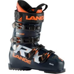 Lange RX 120 Unisex Adults' Ski Boots, Black/Blue/Orange, 28.5 Mondopoint (cm)