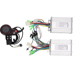 Luqeeg Dual Drive Electric Bike Controller Kit, Dual Drive 36/48V 450W Electric Bicycle Brushless Controller LH100 Colour LCD Display