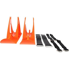 INOOMP Skibrett Bling zubehör Rad Skiroller für Scooter-Rack Herumtreiber Gestell kinderski Schnee rutschen Rollerträger für Scooter-Unterstützung Plastik Weiß