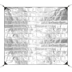 Aluminium Foil Camping Mat, Camping Foam Sleeping Mat Film, Insulating Camping Foam Sleeping Mat, Waterproof Double Sided Foil Mat, Sleeping Tent Underlay for Backpack, Beach Tent, Outdoor