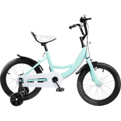 Cutycaty 16 Inch Children's Bicycle with Auxiliary Wheel Boys Girls Children Bicycle from 5-8 Years