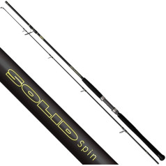 Black Cat Premium Catfish Rod Solid Spin Full Carbon Fishing Rod with 30 Tonnes Blank Spinning Fishing on Catfish Catfish Rod Spinning Rod, Black, 2.40 m