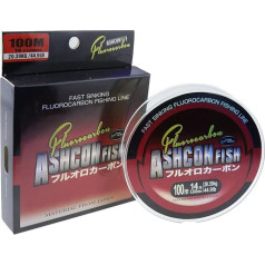 Ashconfish 100% Fluorocarbon Fishing Line Leader - 100 Metres, 23.6LB