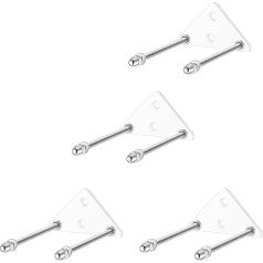 Zkydhbd Robust wall mounted storage rack for ski boards, made of acrylic and metal, easy installation, storage solution for sports equipment