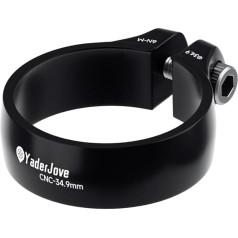 YaderJove Sattelklemme, Sitzrohr-Clip, 34,9 mm, für 30,4 mm, 30,8 mm, 30,9 mm und 31,6 mm Sattelstütze, Schwarz