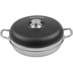 Petromax Camping Oven - Stainless Steel Oven for Camping in Tent or Motorhome - Suitable for Gas Cooker, Gas Grill, Ember, Open Fire or Electric and Gas Stove - 31.6 cm Diameter