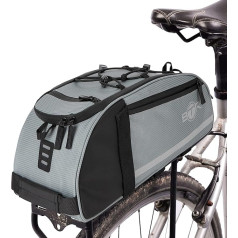 BTR Water Resistant 8 Litre Pannier Rack Bags Bicycle Pannier Rack Bag Only (Without Cover and Mesh) Grey