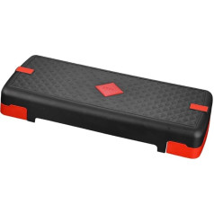 JISADER Exercise Step Platform Aerobic Fitness Stepper Adjustable Non-Slip Textured Surface Stable Black