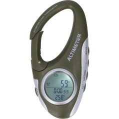 flexman Digitales Höhenmesser Barometer, Multifunktionales, Tragbares Höhenbarometer mit ABS Gehäuse und Hintergrundbeleuchtung und Hakendesign für Outdoor Sportarten