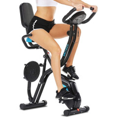 ANCHEER Foldable Home Trainer Bicycle with Ergometer, F-Bike Folding Bicycle Training Device for Home Magnetic Resistance