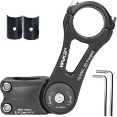 LITEONE Mountain Bike Stem 25.4 31.8 90mm 110mm 145mm MTB Stem 0 90 Degree Adjustable Handlebar Stem MTB Head Stem for Most Bicycle, Fixed Gear, Road Bike, Track Bike, MTB, BMX, Cycling