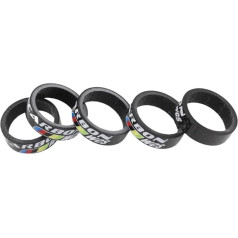 LUOKEKE Spacer Fahrrad 5 Stücke 10mm Rennrad 3 Karat Vollcarbon Headsets Scheibe Carbon Mountainbike Vorbau Carbon Spacer Leichteste Teile Fahrrad Spacer
