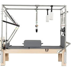 SRKATI Bauch-Übungsbrett Pilates 3-in-1-Combo-Studio-Reformer mit einem Trapez-Tower-Tisch Pilates Reformer