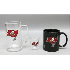 HUNTER Tampa Bay Buccaneers Team Logo Coffee Mug Set of 3