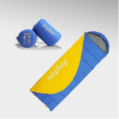 Envelope Sleeping Bag 3 Seasons Adult Indoor Outdoor Waterproof Warm Wear Washable Patchwork Left Zip