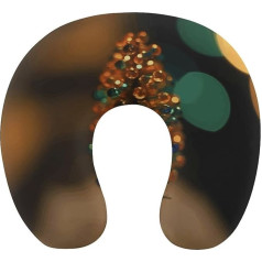 Travel Pillow Neck Support Memory Foam U-shaped Pillow Soft Comfortable Travel Neck Pillow Small Tree Sleeping Rest Pillow Travel Accessories for Airplane Car Office