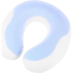 HONMEET U Neck Pillow Travel Accessories Travel Accessories Pain Relief Travel Pillow with Gel Headrest Car Cool Neck Support Pillow U Shaped Travel Pillow White