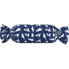 ZhanMg Various Sea Fish Pattern Print Candy Shaped Cylindrical Pillow - Adjustable Neck Support, Back Pillow, Memory Foam Travel Pillow