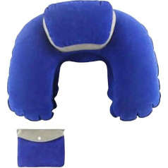 WLDMI Travel Pillow Portable Air Cushion Inflatable U Shape Inflatable Cushion Flap Travel Office Airplane Cushion Pillow