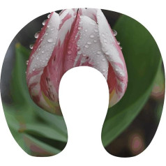 Dewy Flower Reisekissen Nackenstütze, Memory-Schaum, U-förmiges Kissen, weich, bequem, Reise-Nackenkissen, Schlafkissen, Reisezubehör für Flugzeug, Auto, Büro