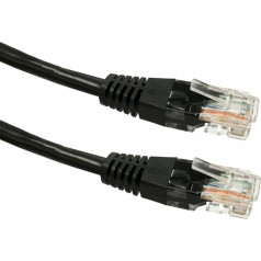 Vara savienojuma vads cat 6 rj45 utp 5m melns