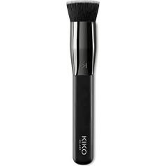 KIKO Milano Face 05 Round Foundation Brush, Flat Cut Brush with Synthetic Fibres for Liquid Products or Mousse