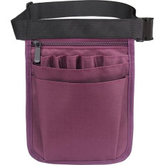 Etui für Friseure, Black Waterproof Hand Repair Tool Nylon Waist Bag Hardware Storage Toolkit Scissors Hand Waist Bag Barber Bag(Purple)
