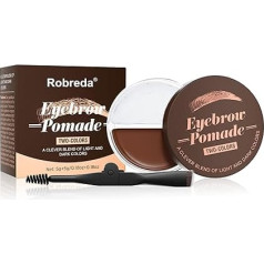 Robreda Eyebrow Gel Transparent & Brown 2 in 1, Waterproof, Long-Lasting 24 Hours, Matt for Natural Looking Brows