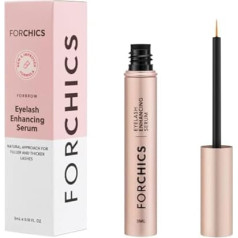 ForChics ForLash Eyelash Growth Serum - Enhancement Lash Booster for Fuller, Thicker, and Longer Eyelashes - Organic Lash Enhancer & Essential Thickener | Vegan & Cruelty-Free - [0.10 fl. oz / 3 ml]