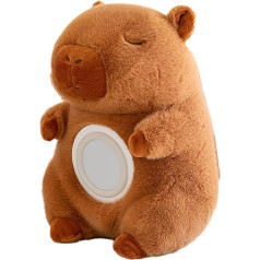 Vriusi Plush Alarm Clock, Capybara Nursery Light, Children's Capybara Plush Toy, Wake Up Clock With Night Lights for Kids, Cute Toddler Digital Alarm Clock for Kids, Multifunctional and Capybara Doll