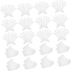 CRILSTYLEO 1 Set Hand Mask Foot Mask Artifact Foot Masks Acupressure Softer Ankle Boots Care Disposable Gloves Salon Gloves Plastic Salon Supplies White