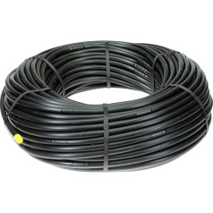 Simo Drip Hose 16 mm x 25 m, Black, UV-Resistant, Self-Cleaning, Watering for Garden, Vineyard and Fruit Growing, Vegetable and Flower Crops, Greenhouses, Hedge Watering