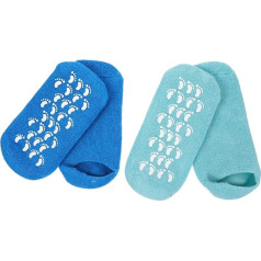 PAMINGONO 2 Pairs Gel Socks Cracked Heel Moisturising Socks Mother's Day Socks Socks with Essential Oils Spa Gel Socks Gel Spa Socks Women Socks Foot Vegetable Gel