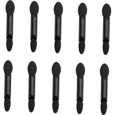 HAPINARY 10St Lidschattenschwamm- Schwammapplikator Pinsel für Lidschattenstifte Lidschattenpinsel Puff Dual doppelt éponges Lidschatten- Lidschatten Pinsel Black