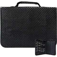 Lpitoy Case for Hair Cutting Scissors and Razor, Durable PU Leather, Salon Hair Styling Cutting Scissors Case, Hair Scissors Holder, Organiser, Hair Combs, Clips, Storage