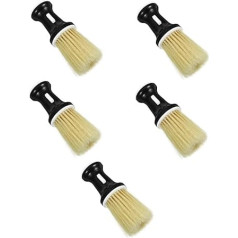 minkissy 5 Stück Friseursalon Haarbürste Nacken Staubwedel Friseur Staubwedel Rasierpinsel Friseur Reinigungsbürste Friseur Reinigungsbürste Männlicher Rasierpinsel Nacken