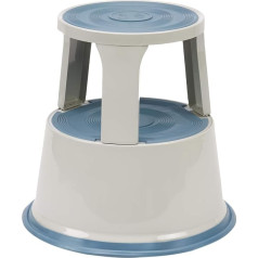 Q-Connect Metal Step Stool Light Grey