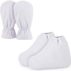 Paraffin Wax Gloves and Ankle Boots Segbeauty Wax Bath Care Gloves Cozies Terry Cotton Protective Gloves for Heat Therapy Spa Treatment Tanning
