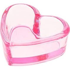 minkissy Nail Dappen Cup Heart Shape Dappen Dish Cups Acrylic Nail Dish Bowl Monomer Dish Glass Decorative Nail Brush Cup
