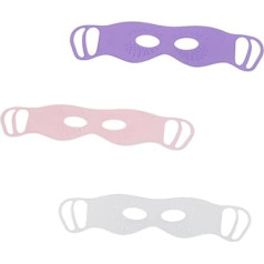 Beatifufu Pack of 3 Double-Sided Eye Mask Contoured Eye Mask for Sleeping Silicone Eye Cover Eye Massager for Migraine Eye Patches Cover Silica Gel Hanging Ears Tool