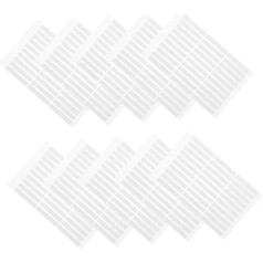 Healeved Pack of 10 Jelly Glue Double-Sided Tape Manicure Accessories for Pressing Nail Glue Stickers False Nail Glue Stickers Waterproof Nail Stickers