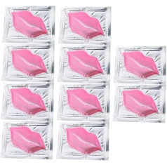 Beavorty Pack of 15 Exfoliating Lip Mask Moisturising Collagen Face Mask Lip Skin Collagen Lip Mask Collagen Lip Pad Lip Mask for Women Collagen Material Pink