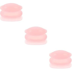 FRCOLOR Pack of 3 Lip Plumper Lip Enlargement Lip Enhancer Tool for Filling Full Lips Lip Suction Plumping Tool Lip Filler Lip Suction Plumper Silica Gel Pink