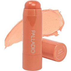 Palladio I'm Blushing 2-in-1 Cheek and Lip Colour, Buildable Lightweight Cream Blush, Transparent Multi Stick with Moisturising Formula, All Day Hold, Peach