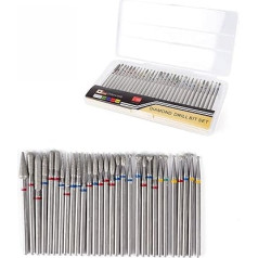 30 Pieces Nail Drill Bits Diamond Grinding Body Cuticle Manicure Professional Nail Cutter Attachments Polishing Grinding Head Nail Drill Tools