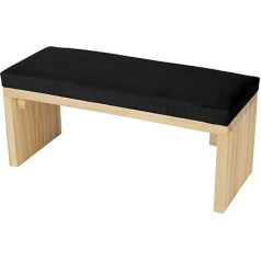 Nail Art Hand Cushion Nail Arm Rest Cushion Soft PU Leather Wooden Stand Arm Rest Cushion for Nail Salon (Black)