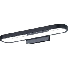 Lightess LED Mirror Light Bathroom Mirror Lamp Bathroom 10 W 40 cm Mirror Lighting with Switch Bathroom Lamp Over Mirror Cool White IP44 Black for Mirror Cabinet Bathroom Cabinet Bathroom Cabinet